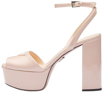 (W) 普拉达粉色漆皮扣带露趾时尚拖鞋 1XP48B_069_F0236_F_115 Buy (W) 普拉达粉色漆皮扣带露趾时尚拖鞋 1XP48B_069_F0236_F_115