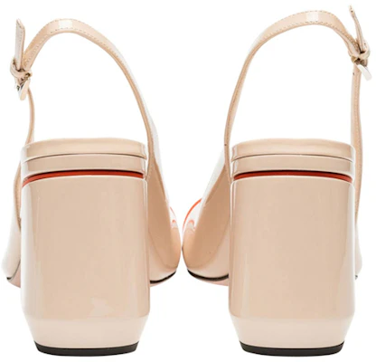(W) Escarpins Prada Talons Épais en Cuir Vernis ''Beige Orange'' 1I223L_ZAZ_F0YHD Purchase (W) Escarpins Prada Talons Épais en Cuir Vernis ''Beige Orange'' 1I223L_ZAZ_F0YHD