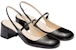 (W) Prada Tumit Tinggi Kulit Berkilat 'Fashion Logo Hitam' 1I161N_069_F0002_F_045