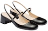 Lookbook (W) Prada Tumit Tinggi Kulit Berkilat 'Fashion Logo Hitam' 1I161N_069_F0002_F_045