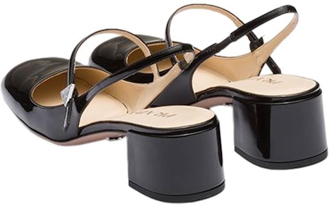 PRADA 亮面皮革 時尚徽章 粗跟 高筒鞋 女款 黑色 Purchase PRADA 亮面皮革 時尚徽章 粗跟 高筒鞋 女款 黑色