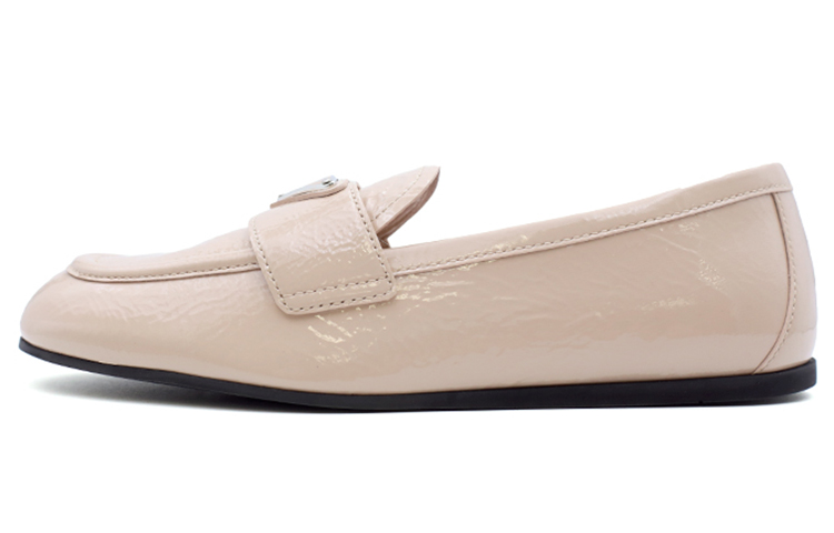 (W) Prada Patent Leather Flat 'Nude'