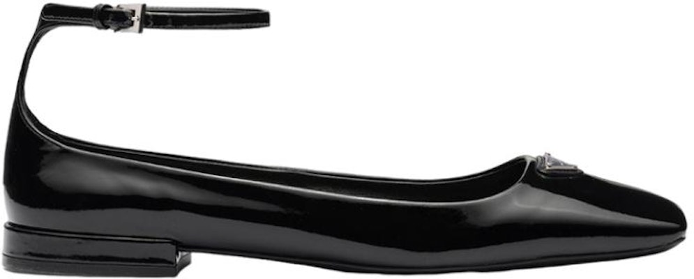 (Women) Prada Patent Leather Flat with Fashion Buckle 'Black' 1F036N_069_F0002_F_010 Order (Women) Prada Patent Leather Flat with Fashion Buckle 'Black' 1F036N_069_F0002_F_010