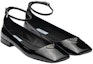 Lookbook (W) Prada Kasut Rata Kulit Hitam dengan Gesper Fesyen 1F036N_069_F0002_F_010
