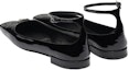 Purchase (W) Prada Kasut Rata Kulit Hitam dengan Gesper Fesyen 1F036N_069_F0002_F_010