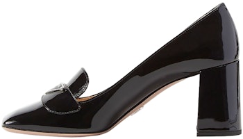 (Women) Prada Patent Leather High Heels 'Black Fashion Mule' 1D017M_069_F0002 (Women) Prada Patent Leather High Heels 'Black Fashion Mule' 1D017M_069_F0002