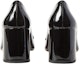 Shop (W) Prada Kasut Tumit Tinggi Kulit Hitam 'Black Fashion Mule' 1D017M_069_F0002