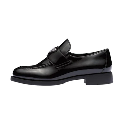 (W) Prada Patent Leather Loafers 'Black'