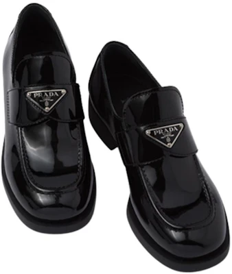 (W) 普拉达黑色漆皮乐福鞋 1D168N_069_F0002_F_025 Shop (W) 普拉达黑色漆皮乐福鞋 1D168N_069_F0002_F_025