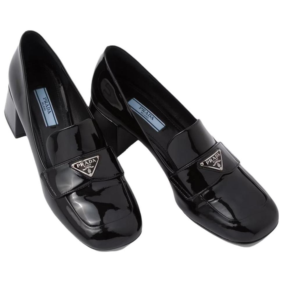 Shop (W) Prada Kasut Loafers Kulit Patent 'Hitam' 1D763M_069_F0002_F_045
