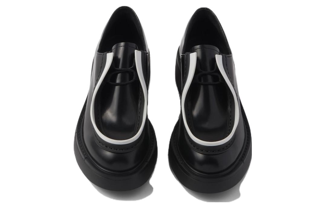 (W) Prada Patent Leather Low-Top Sneakers 'Black and White' 圖 3