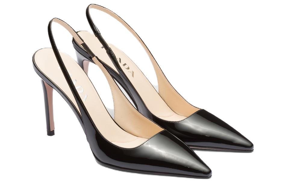 Order (W) Prada Tacones de Aguja de Charol con Punta Afilada 'Negro' 1I164N_069_F0002_F_095