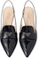 Shop (W) Prada Heels Kulit Berkilat Runcing 'Hitam' 1D175N_069_F0002_F_045