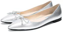 Lookbook (W) Ballerine Prada in Pelle Verniciata a Punta ''Argento'' 1F599L_3KGD_F0118_F_012