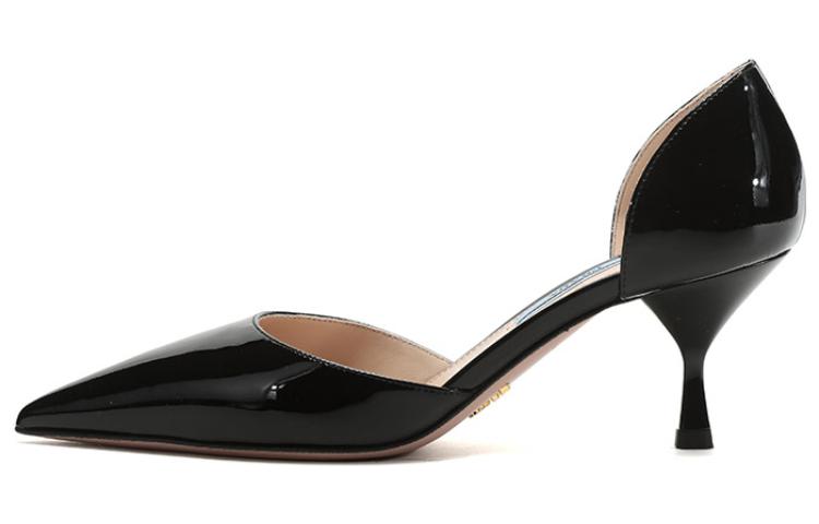 (Women) Prada Patent Leather Pointed Toe High Heels 'Black' 1I240L_069_F0002_F_065