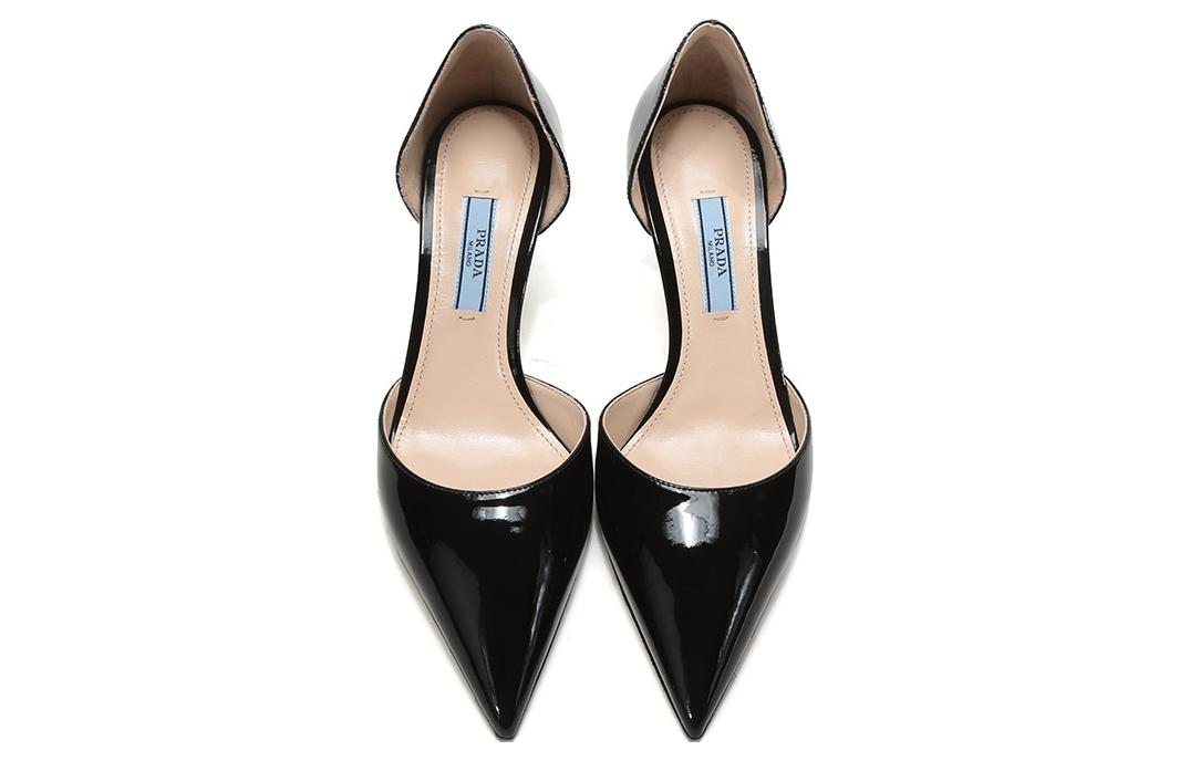 Shop (W) Prada Tacchi Alti in Pelle Verniciata a Punta ''Nero'' 1I240L_069_F0002_F_065