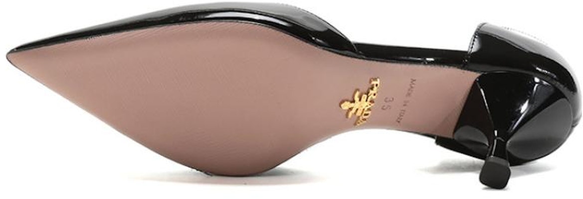 (W) Prada Tacones Negros de Charol con Punta Afilada 1I240L_069_F0002_F_065 Details for (W) Prada Tacones Negros de Charol con Punta Afilada 1I240L_069_F0002_F_065