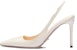 (W) Prada Kasut Tumit Tinggi Slingback Kulit Kilat 'Putih Gading' 1I164N_069_F0304_F_095