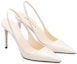 Order (W) Prada Kasut Tumit Tinggi Slingback Kulit Kilat 'Putih Gading' 1I164N_069_F0304_F_095