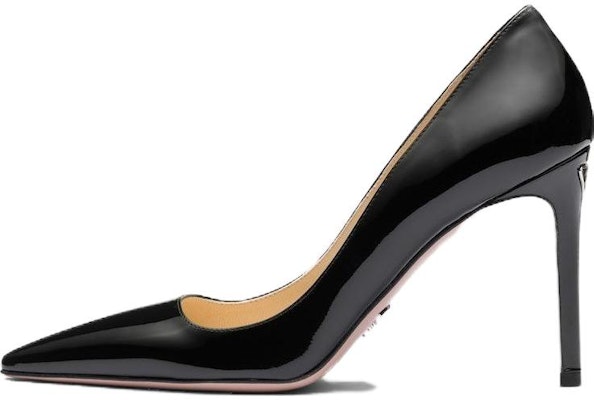 (Women) Prada Patent Leather Pointed Toe Stiletto High Heels 'Black' 9.5cm 1I166N_069_F0002_F_095 Buy (Women) Prada Patent Leather Pointed Toe Stiletto High Heels 'Black' 9.5cm 1I166N_069_F0002_F_095