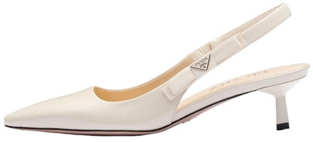 (Women) Prada Patent Leather Pointed Toe Stiletto 'Bow' 1I190N_069_F0304_F_045 (Women) Prada Patent Leather Pointed Toe Stiletto 'Bow' 1I190N_069_F0304_F_045