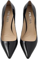 Lookbook (W) Prada Sepatu Hak Tinggi Kulit Hitam Berujung Runcing 9.5cm 1I166N_069_F0002_F_095