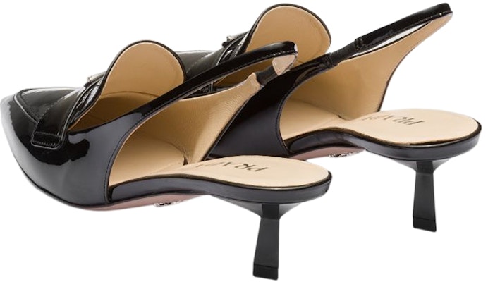 (W) Prada Tacones de Aguja en Charol Negro Punta Afilada 1D175N_069_F0002_F_045 Shop (W) Prada Tacones de Aguja en Charol Negro Punta Afilada 1D175N_069_F0002_F_045