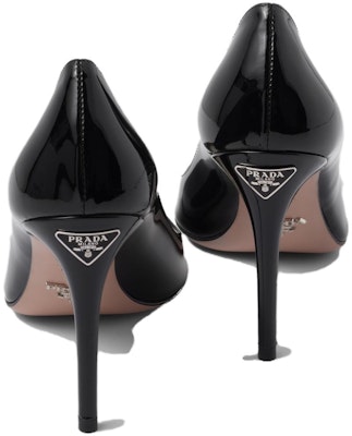 (Women) Prada Patent Leather Pointed Toe Stiletto High Heels 'Black' 9.5cm 1I166N_069_F0002_F_095 Purchase (Women) Prada Patent Leather Pointed Toe Stiletto High Heels 'Black' 9.5cm 1I166N_069_F0002_F_095
