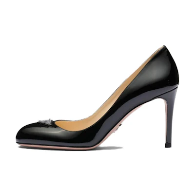 (W) Prada Patent Leather Pumps 'Black Stiletto'