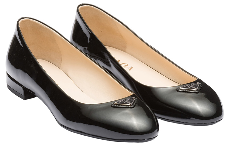 Lookbook (W) Prada Leder Slipper Rundzehner Schwarz Damen Flats 1F200N_069_F0002_F_015