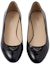Shop (W) Prada Kasut Rata Kulit Hitam Slip-On Hujung Bulat 1F200N_069_F0002_F_015