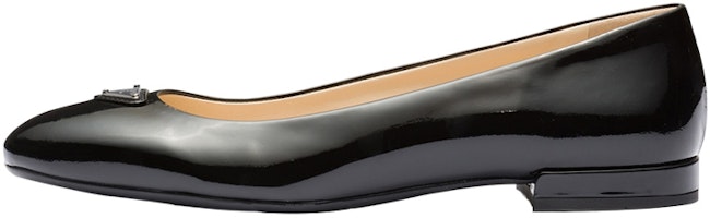(Women) Prada Patent Leather Round Toe Slip-On Flats 'Black' 1F200N_069_F0002_F_015 (Women) Prada Patent Leather Round Toe Slip-On Flats 'Black' 1F200N_069_F0002_F_015