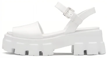 (Women) Prada Patent Leather Sandals 'White' 1X526M_055_F0009_F_D055 (Women) Prada Patent Leather Sandals 'White' 1X526M_055_F0009_F_D055