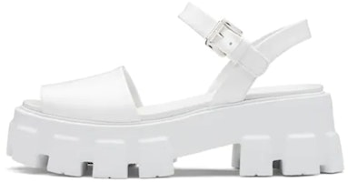 (Women) Prada Patent Leather Sandals 'White' 1X526M_055_F0009_F_D055 (Women) Prada Patent Leather Sandals 'White' 1X526M_055_F0009_F_D055
