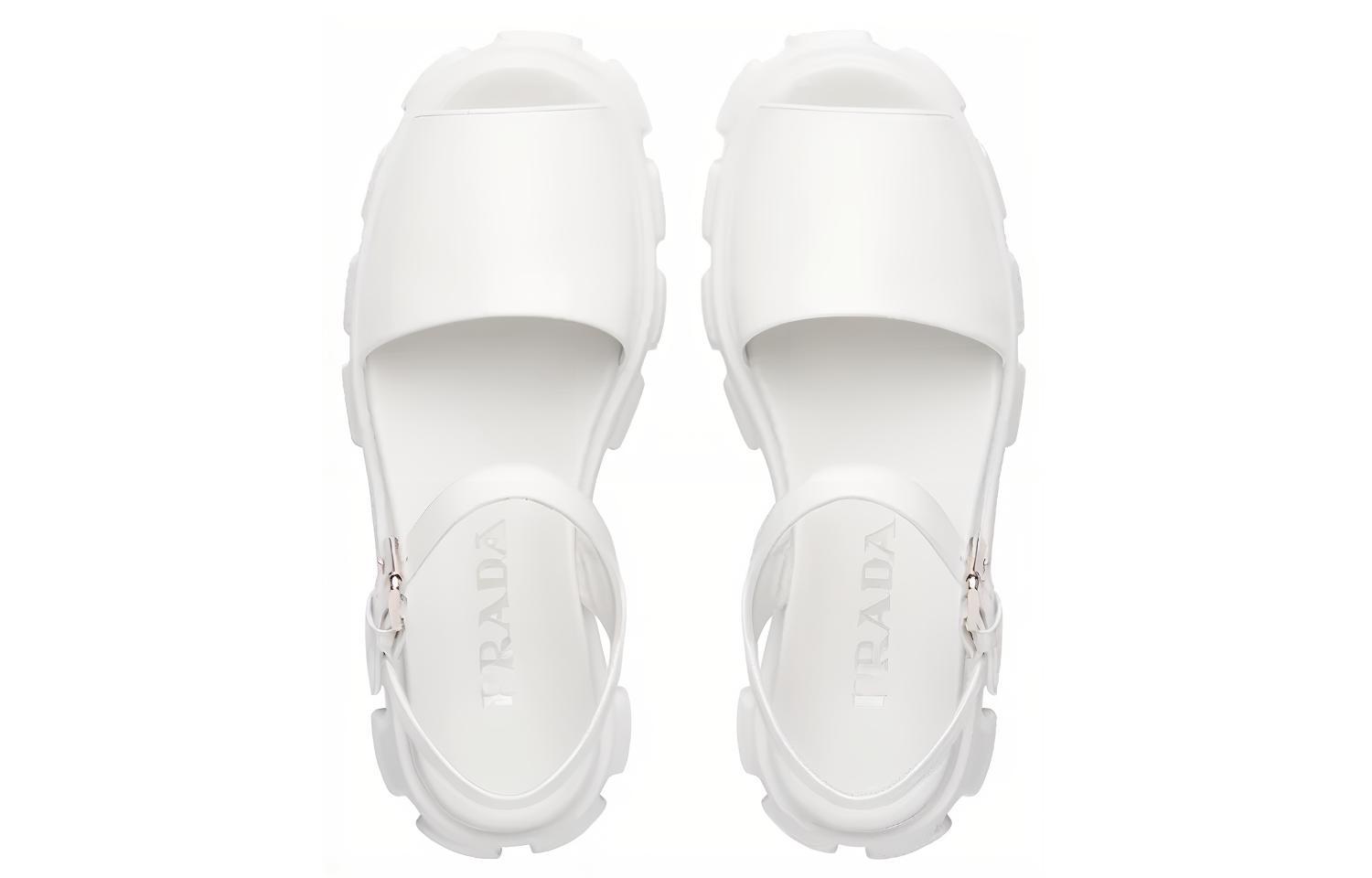 Shop (W) Sandali in Pelle Verniciata Prada ''Bianchi'' 1X526M_055_F0009_F_D055