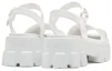 Purchase (W) Sandali in Pelle Verniciata Prada ''Bianchi'' 1X526M_055_F0009_F_D055