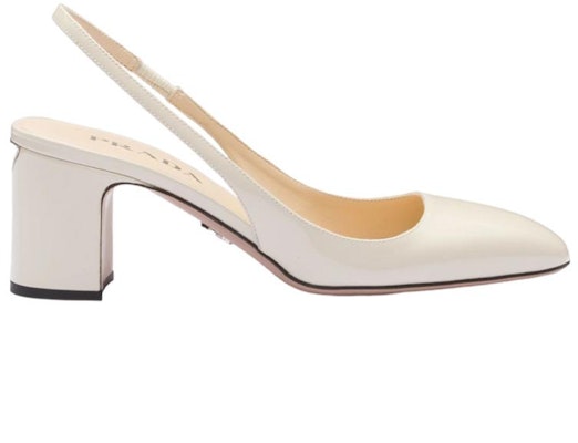 (Women) Prada Patent Leather Slip-On Round-Toe Block Heel 'Ivory' 1I173N_069_F0304_F_065 Order (Women) Prada Patent Leather Slip-On Round-Toe Block Heel 'Ivory' 1I173N_069_F0304_F_065