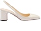 Order (W) Prada Kasut Tumit Blok Slip-On Kulit 'Ivory' 1I173N_069_F0304_F_065