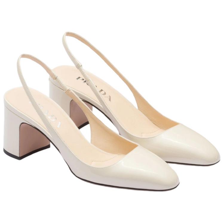 Lookbook (W) Prada Leren Slip-On Rondneus Blokhak ''Ivory'' 1I173N_069_F0304_F_065