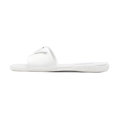 (W) Prada Patent Leather Slippers 'White'