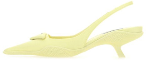 (Women) Prada Patent Leather Strap Pointed Block Heel Pumps 'Yellow' 1I565M_W08_F0569_F_A045 (Women) Prada Patent Leather Strap Pointed Block Heel Pumps 'Yellow' 1I565M_W08_F0569_F_A045
