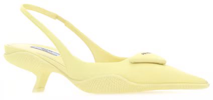 Lookbook (Women) Prada Patent Leather Strap Pointed Block Heel Pumps 'Yellow' 1I565M_W08_F0569_F_A045