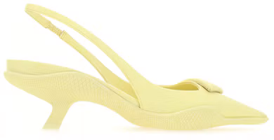 Shop (Women) Prada Patent Leather Strap Pointed Block Heel Pumps 'Yellow' 1I565M_W08_F0569_F_A045