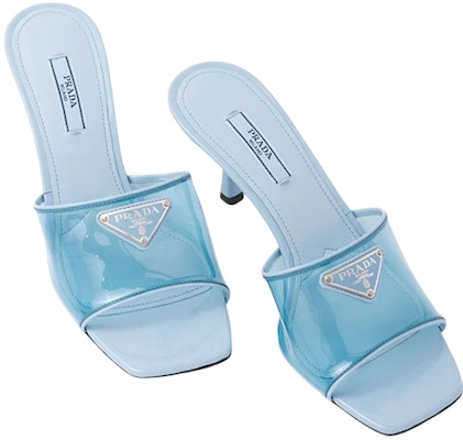 (Women) Prada Patent Leather Triangle Logo Stiletto Sandals 'Blue Fashion' 1XX644_3N09_F0076_F_065 Lookbook (Women) Prada Patent Leather Triangle Logo Stiletto Sandals 'Blue Fashion' 1XX644_3N09_F0076_F_065