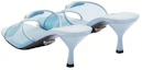 Shop (W) Prada Lakleren Driehoek Logo Stiletto Sandalen ''Blauw Fashion'' 1XX644_3N09_F0076_F_065