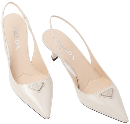 (Women) Prada Patent Pointed Toe Stiletto 'White' 1I153N_069_F0304_F_055 Shop (Women) Prada Patent Pointed Toe Stiletto 'White' 1I153N_069_F0304_F_055