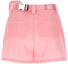 Lookbook (W) PRADA 粉色休閒短褲附腰包設計。 22H826S2011WQ8-F0028