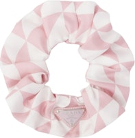 (Women) PRADA Pink Enamel Metal Triangle Logo Hair Tie for Women. 1IF015-2DTP-F0V4C (Women) PRADA Pink Enamel Metal Triangle Logo Hair Tie for Women. 1IF015-2DTP-F0V4C