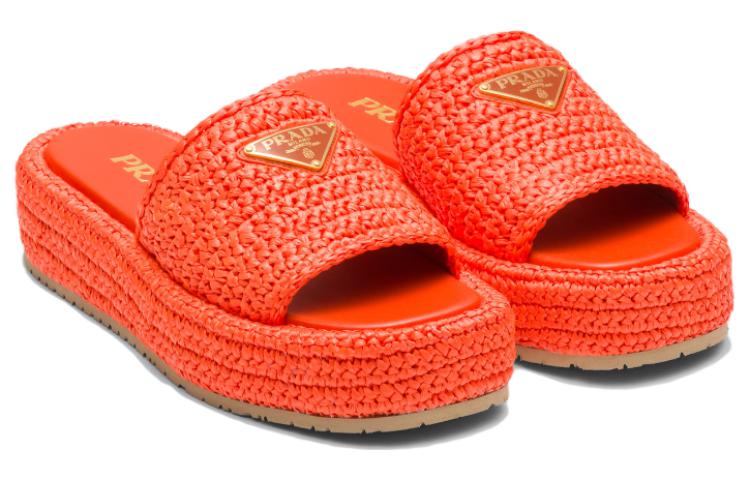 (W) Prada Platform Fashion Slide 'Orange' 圖 2