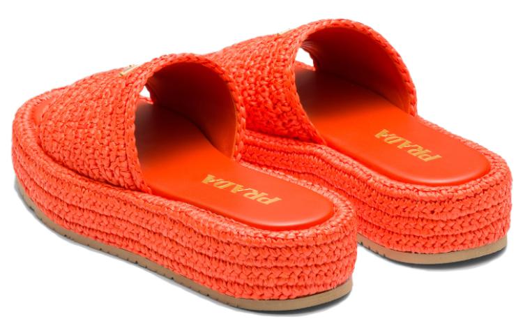 (W) Prada Platform Fashion Slide 'Orange' 圖 4